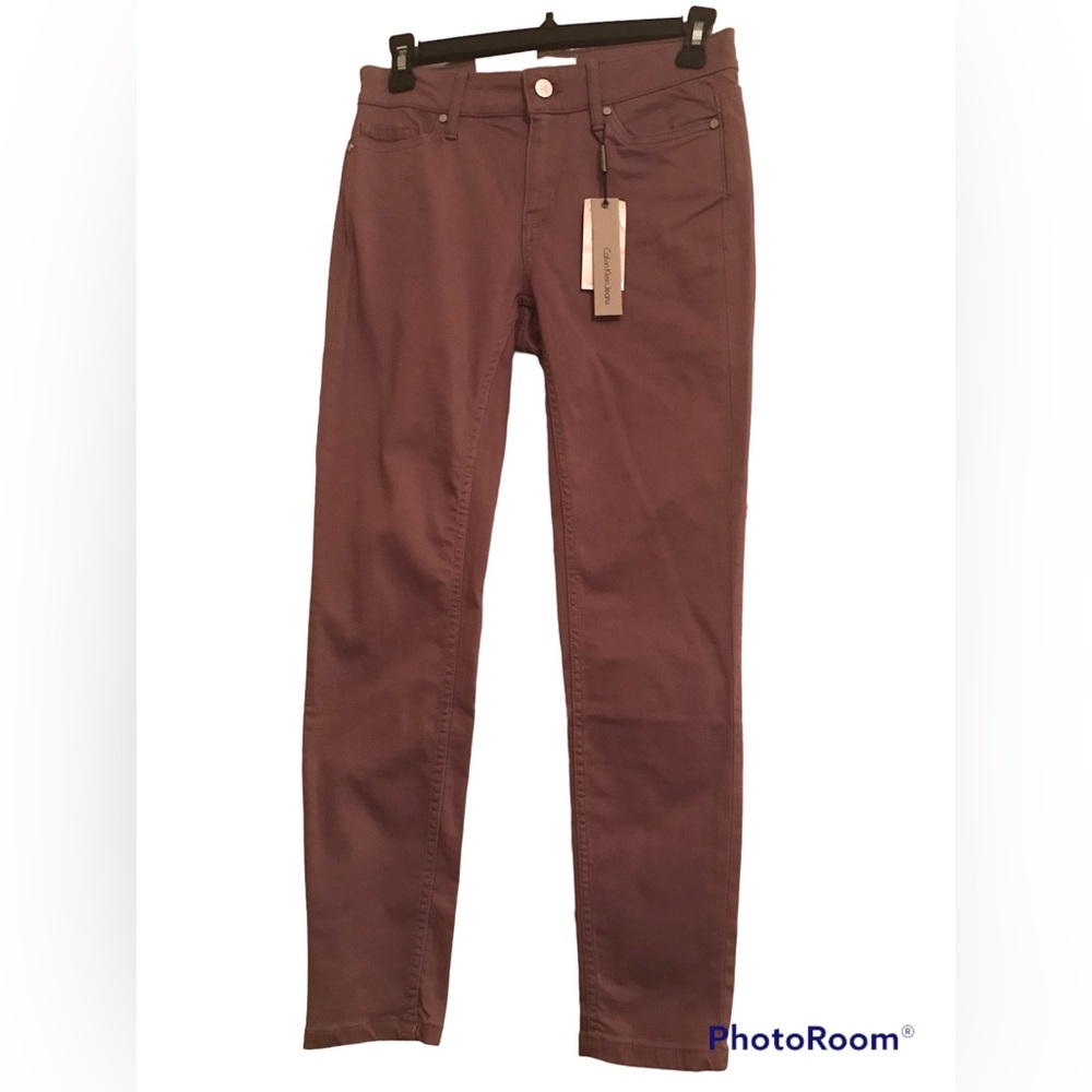 🆕NWT Calvin Klein Skinny Ankle Jeans Plum Dust Sz 2